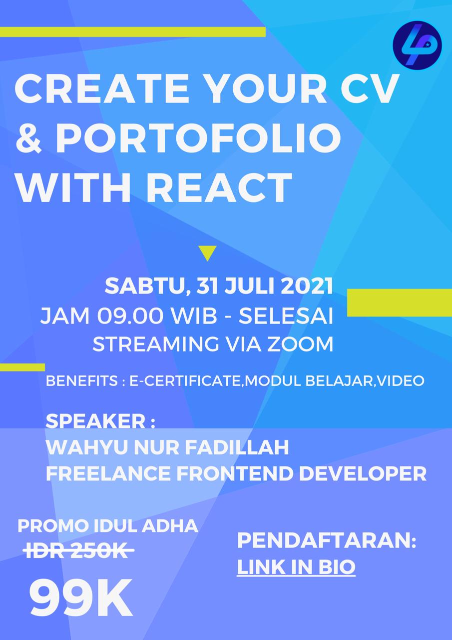 react event poster